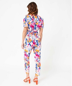 combinaison pantalon femme a motifs fleuris imprime combinaisons pantalonI706401_3