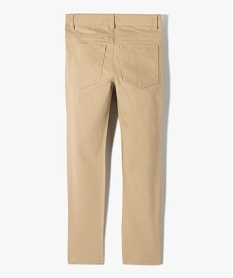 pantalon garcon coupe skinny en toile extensible beigeI776101_4