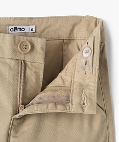 pantalon chino en twill de coton garcon beigeI776401_2