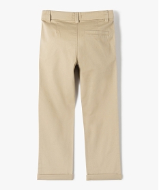 pantalon chino en twill de coton garcon beigeI776401_3