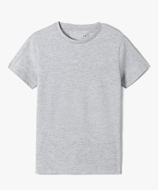 tee-shirt a manches courtes en coton uni garcon gris tee-shirtsI783601_1