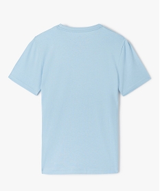 tee-shirt a manches courtes uni garcon bleuI799901_3