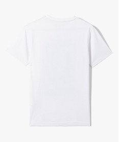tee-shirt garcon a manches courtes motif skateboard blancI800201_3