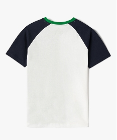 tee-shirt garcon multicolore avec inscription poitrine - camps united beigeI801701_4