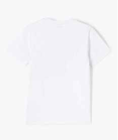 tee-shirt a manches courtes imprime garcon blancI802601_3