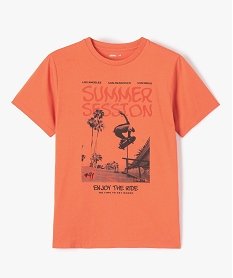 tee-shirt a manches courtes imprime garcon orange tee-shirtsI802701_2