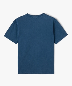 tee-shirt garcon a manches courtes aspect denim bleuI803301_3
