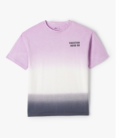 tee-shirt garcon a manches courtes effet tie and dye violet tee-shirtsI804301_1