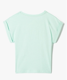 tee-shirt fille a manches courtes avec revers cousus - camps united vert tee-shirtsI827901_3