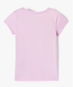 tee-shirt fille a manches courtes avec motif violet tee-shirtsI828701_3