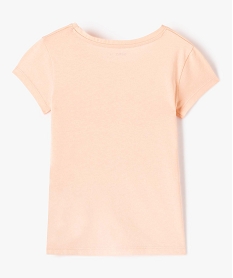 tee-shirt fille a manches courtes avec motif orange tee-shirtsI828801_3