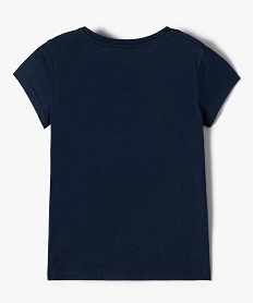 tee-shirt fille a manches courtes avec motif bleu tee-shirtsI829501_4