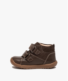 chaussures premiers pas bebe unies en cuir - geox brun chaussures de parcI871401_3