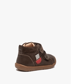 chaussures premiers pas bebe unies en cuir - geox brun chaussures de parcI871401_4