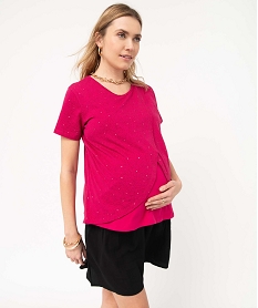 GEMO Tee-shirt de grossesse et dallaitement à motifs Imprimé