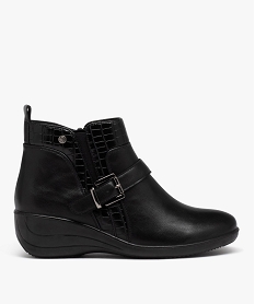 boots confort avec bride a boucle femme noir standard bottines bottesJ023201_1