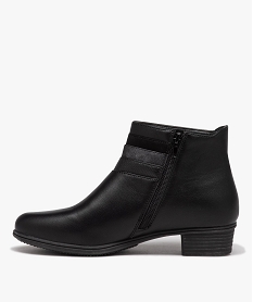 boots femme confort unies a petit talon noir standardJ032301_3
