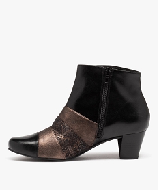 boots femme confort a talon et bout pointu avec details metallises noir standard bottines bottesJ033201_3