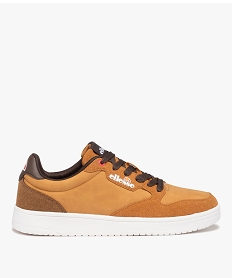 GEMO Baskets homme unies en suédine style casual - Ellesse marron vif