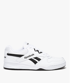 GEMO Baskets homme low-cut dessus en cuir uni à lacets - Reebok blanc chine