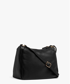sac besace souple a multiples poches zippees femme noir standard sacs bandouliereJ084101_2