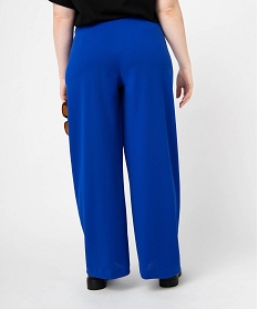 pantalon large femme grande taille bleuJ153201_3