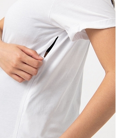 tee-shirt de grossesse compatible allaitement avec motif imprime t-shirts manches courtesJ178201_2