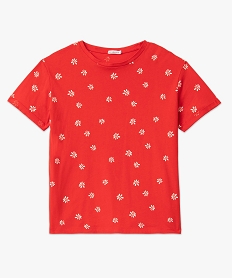 tee-shirt de grossesse compatible allaitement avec motif rouge t-shirts manches courtesJ178301_4