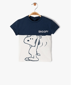 tee-shirt a manches courtes motif snoopy bebe garcon - peanuts bleuJ200801_1