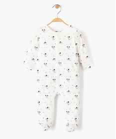 GEMO Pyjama dors-bien ouverture ventrale pressionné motif chien bébé Beige