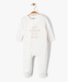 GEMO Pyjama bébé à ouverture croisée imprimé étoiles Beige