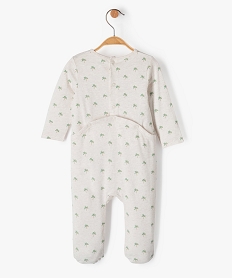 pyjama bebe garcon avec motifs palmiers et inscription beigeJ236101_4