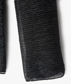 foulard paillete en maille gaufree femme noir standardJ263701_2