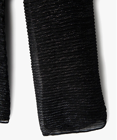 foulard paillete en maille gaufree femme noir standardJ263701_4