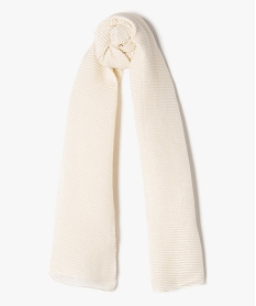foulard paillete en maille gaufree femme beige standard autres accessoiresJ263801_1