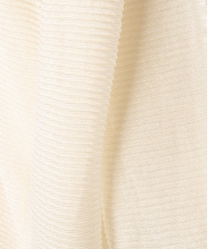 foulard paillete en maille gaufree femme beige standardJ263801_2