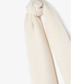 foulard paillete en maille gaufree femme beige standardJ263801_4