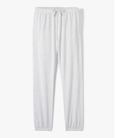 GEMO Pantalon de pyjama en maille douce fille Gris