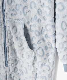 combinaison pyjama a capuche motif animal fille bleuJ277801_3