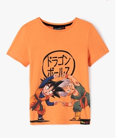tee-shirt a manches courtes avec motif manga garcon - dragon ball z orangeJ323201_1
