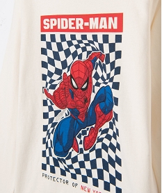 tee-shirt garcon a manches longues a motif spiderman - marvel beigeJ324501_4