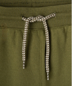 bermuda en maille a taille elastiquee garcon vert shorts bermudas et pantacourtsJ338801_2