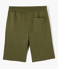 bermuda en maille a taille elastiquee garcon vert shorts bermudas et pantacourtsJ338801_3