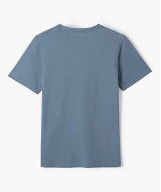 tee-shirt a manches courtes uni garcon bleu tee-shirtsJ340901_3