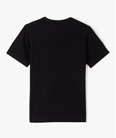 tee-shirt a manches courtes imprime garcon noirJ341901_4