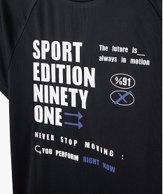 tee-shirt a manches courtes special sport garcon noirJ343901_2