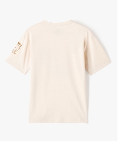 tee-shirt a manches courtes avec motifs contrastants garcon - camps united beigeJ344401_4