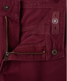 pantalon ample en toile denim coloree fille rouge pantalonsJ357201_2