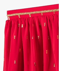 jupe ample a motifs pailletes fille rouge robes et jupesJ362401_2