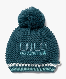 GEMO Bonnet en grosse maille avec pompon bébé garçon - LuluCastagnette bleu standard